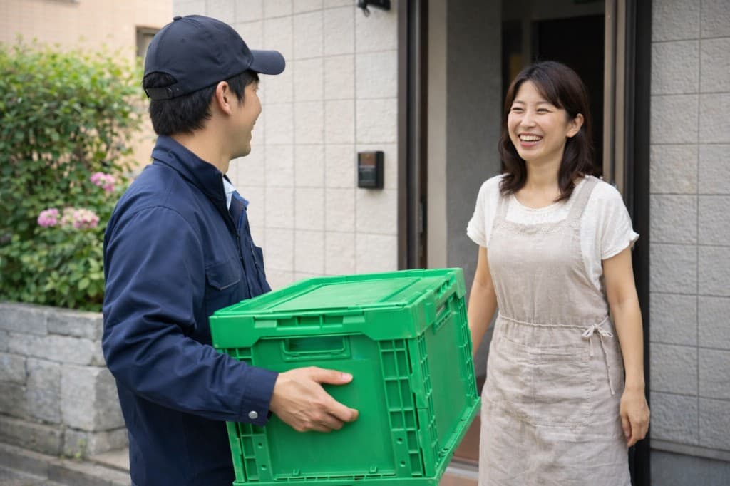 ネットスーパー配送の配送風景